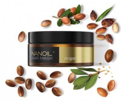 Mască de păr cu argan Nanoil Argan Hair Mask 300 ml - Regenerare &amp;amp; Reconstructie foto