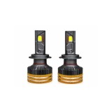 Becuri LED H7 CANBUS cu Bluetooth, 15000 lm, 3000K-8000K, 12-24V