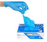 Manusi Unica Folosinta S,M,L,XL Chirurgicale Nitril Nepudrate Blue L, Oem