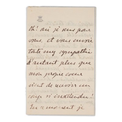 Principesa Maria a Rom&amp;acirc;niei (Viitoarea Regina Maria a Rom&amp;acirc;niei), scrisoare despre moartea unchiului său, februarie 1909 foto