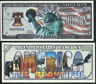 !!! SUA = FANTASY NOTE = ONE BEAUTIFUL AMERICA - 2014 - UNC foto