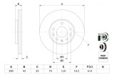 BOSCH 0 986 478 883 Disc frana