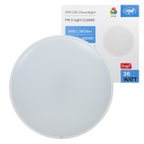 Aproape nou: Plafoniera LED PNI D-Light CL2436T Wi-Fi, RGBW, 36W, dimabila, rotunda