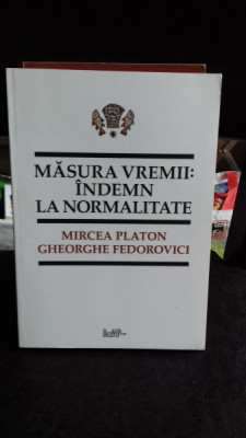 MASURA VREMII: INDEMN LA NORMALITATE - MIRCEA PLATON foto