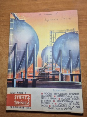 stiinta si tehnica februarie 1962-automobilul utilitar telina,regiunea bacau foto