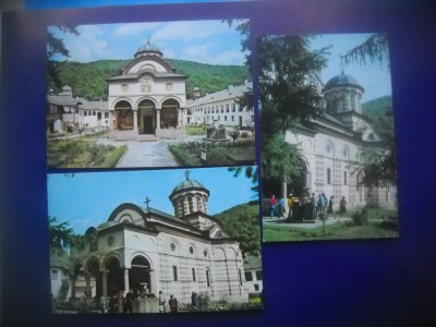HOPCT LOT 4058 - 3 CARTI POSTALE-MANASTIREA COZIA -JUD VALCEA-NECIRCULATE foto