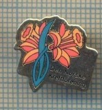 Y 460 INSIGNA - DEN NORSKE KREFTFORENING-MEDICALA -CANCER -PENTRU COLECTIONARI