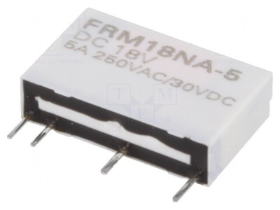 Releu electromagnetic 18VDC 5A SPST-NO foto