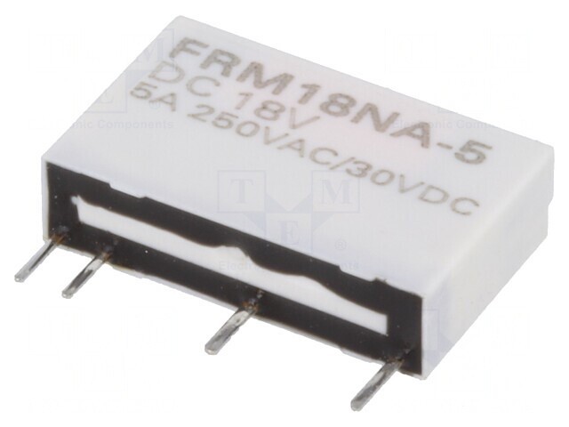 Releu electromagnetic 18VDC 5A SPST-NO