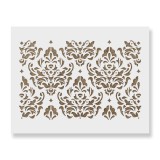 Cumpara ieftin Sablon Perete vopsire, tencuiala 900x600x0.7mm Damask Refolosibil, model MXSP7075