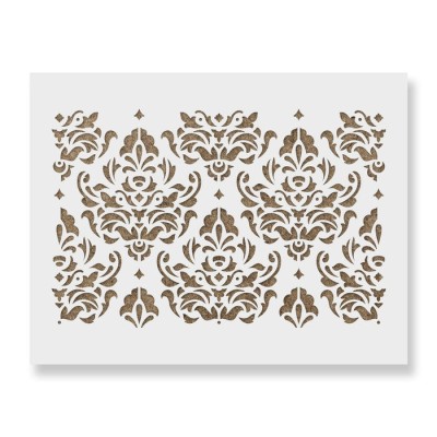 Sablon Perete vopsire, tencuiala 900x600x0.7mm Damask Refolosibil, model MXSP7075 foto