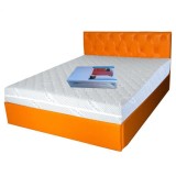 Cumpara ieftin Saltea ortopedica, Jupiter Memory One 180x200x24cm, cu spuma poliuretanica, memory foam 4 cm, husa detasabila, tricot Silver Care, hipoalergenica, fer