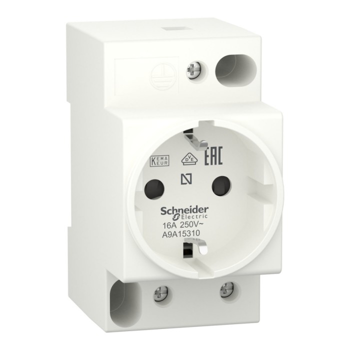 Priza pe sina DIN 2P+E 16A 250V Schneider A9A15310