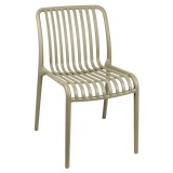 Cumpara ieftin Scaun de gradina de bar Laudre plastic PP cappuccino 42x58x79 cm