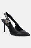 Versace Jeans Couture stilettos de piele culoarea negru, 78VA3S52 ZPS62 899