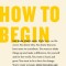How to Begin: Start Doing Something That Matters