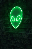 Decoratiune luminoasa LED, Alien, Benzi flexibile de neon, DC 12 V, Verde, Neon Graph