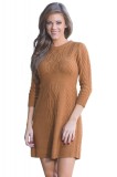 A565-8 Rochie scurta, casual, stil pulover tricotat, M, M/L