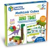 Set de activitati MathLink Cubes pentru incepatori - Dinozauri, Learning Resources