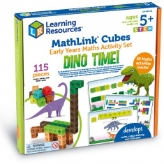 Set de activitati MathLink Cubes pentru incepatori - Dinozauri foto