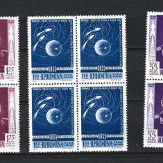 ROMANIA 1962 - PRIMUL ZBOR IN GRUP, VOSTOK 3 SI 4, BLOCURI, MNH - LP 547