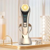Aparat profesional pentru tratament facial si intinerirea pielii 6 in 1, MR168, Mezoterapie, RF, LED, Lifting, Anti Rid, vibratii EMS, Masaj facial