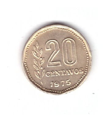 Moneda Argentina 20 centavos 1975, stare foarte buna, curata foto