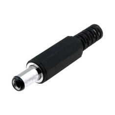 Mufa alimentare DC tata 5.5x2.1 mm 9mm pe cablu PC-2.1/5.5