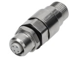 Adaptor M12 mamă cod D Ethernet HARTING pentru cablu