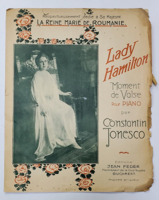 LADY HAMILTON, MOMENT DE VALSE POUR PIANO de CONSTANTIN IONESCU foto