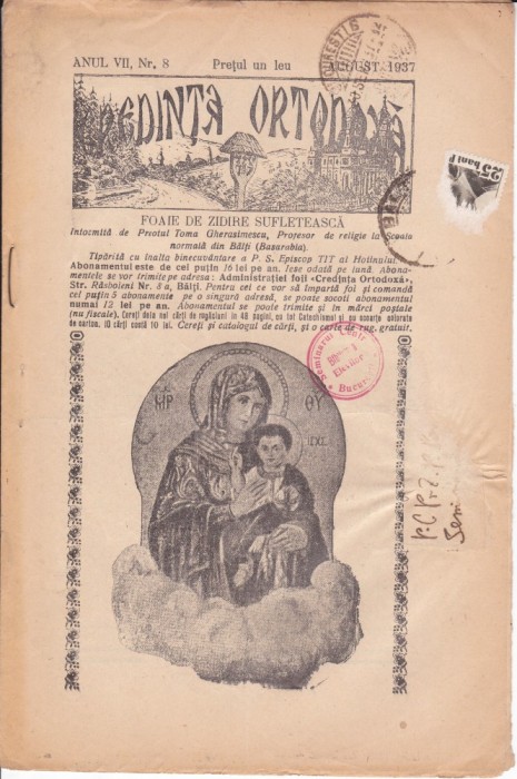 AS- Credinta Ortodoxa, nr 8