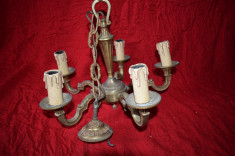 Candelabru cu 5 brate din bronz Nr 6 foto