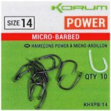 Carlige KORUM Xpert Power Hook Micro-Barbed Nr.12, 10buc/plic