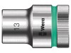 Cap tubular HEX 13mm 1/2&quot; 6-puncte o&Aring;&pound;el crom-vanadium 37mm, Wera