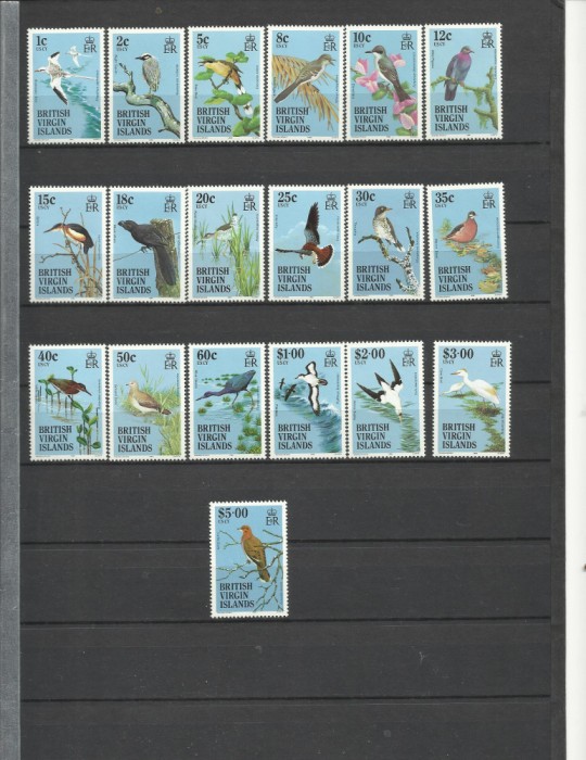 BRITISH VIRGIN ISLANDS 1985 FAUNA PASARI