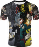 Tricou pentru Cosplay My Hero MHA - Tricouri cu g&acirc;t cu sublimare cu imprimare 3D, Oem