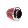 Filtru de aer conic rosu + chrome cu 3 adaptoare FAVLine Selection, Amio