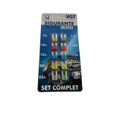 Siguranțe auto mini, set 10 buc.