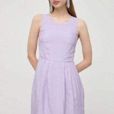 Armani Exchange rochie culoarea violet, mini, mulata, 3DYA66 YN9RZ