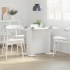 VidaXL Masă de dining Alb 110 x 60 x 75 cm Lemn compozit 863160