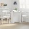 vidaXL Masă de dining Alb 110 x 60 x 75 cm Lemn compozit 863160