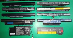 Lot 10 baterii laptop foto