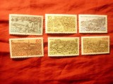 Serie DDR 1988 Peisaje urbane , 6 valori, Nestampilat
