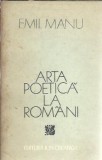 Arta poetica la romani - Emil Manu