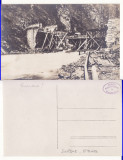 Pasul Surduc (Gorj ) - pod distrus, militara- WWI, WK1, Necirculata, Printata