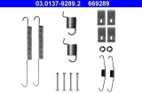 Set accesorii sabot de frana Suzuki Grand Vitara II Motor 1.6, 1.6 tractiune integrala, 1.9 DDiS, 1.9 DDiS tractiune integrala (JT419, TD44,