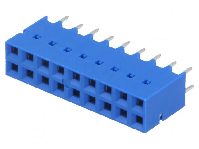 Soclu PCB-PCB mamă 2,54mm 18 pini THT aurit drept