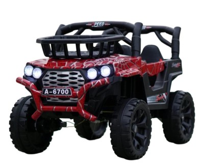 Masinuta electrica pentru copii, Kinderauto CAPE-X 4x4 100W, 12V, scaun tapitat, RED spider foto