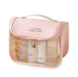 Cumpara ieftin Geanta cosmetica pliabila cufar eleganta roz pudra