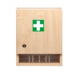 Dulap pentru medicamente si prim ajutor din lemn, Escalate, 40x31x17 cm, maro